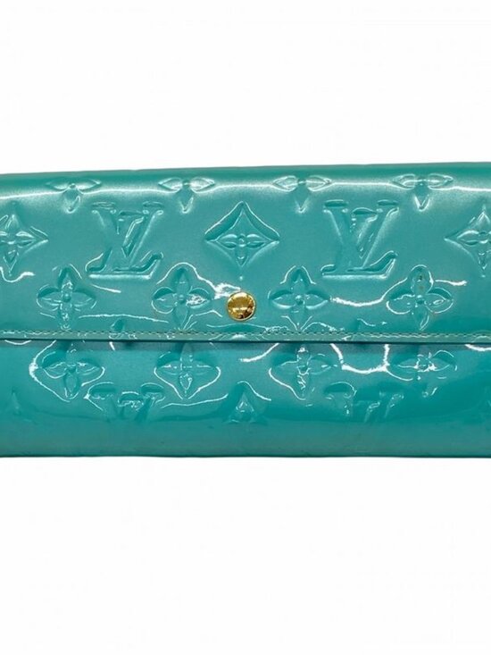 Louis Vuitton Wallet Vernis Portefeuille Sarah Blue Lagon Blue-lagon
